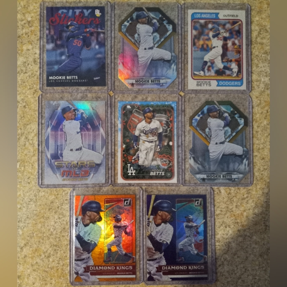 Mookie Betts Baseball Card Lot